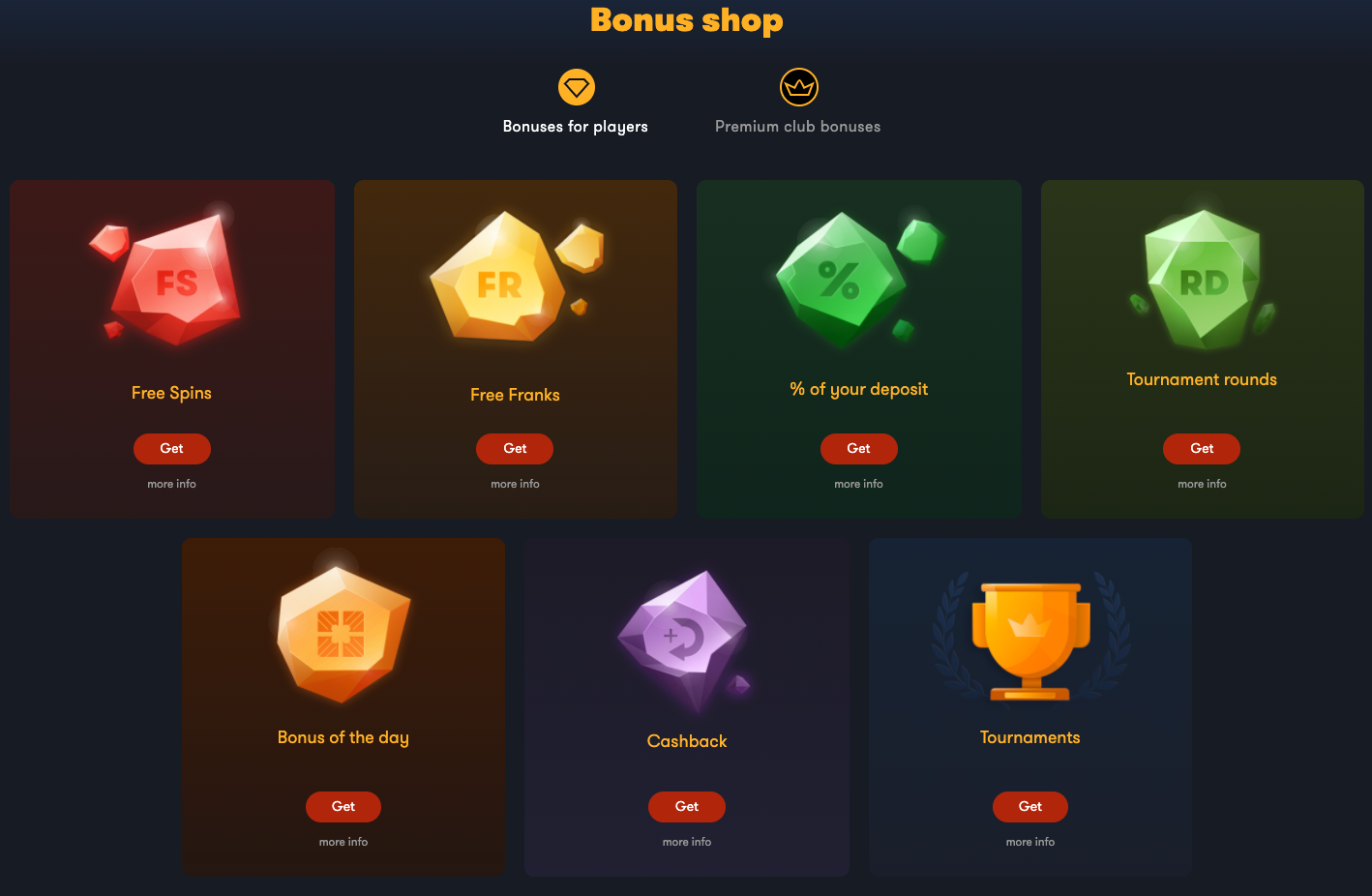 frank bonus shop